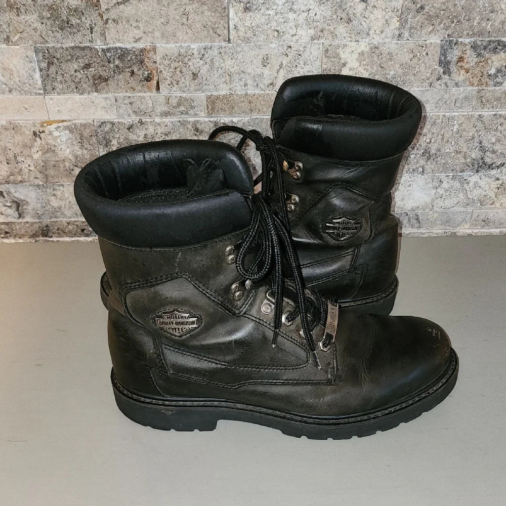 Harley-Davidson Men's Black Leather Boots